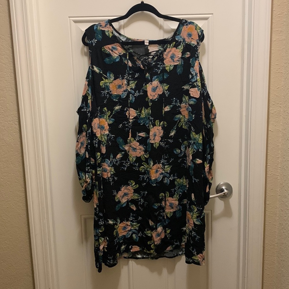 Black floral dress from target.